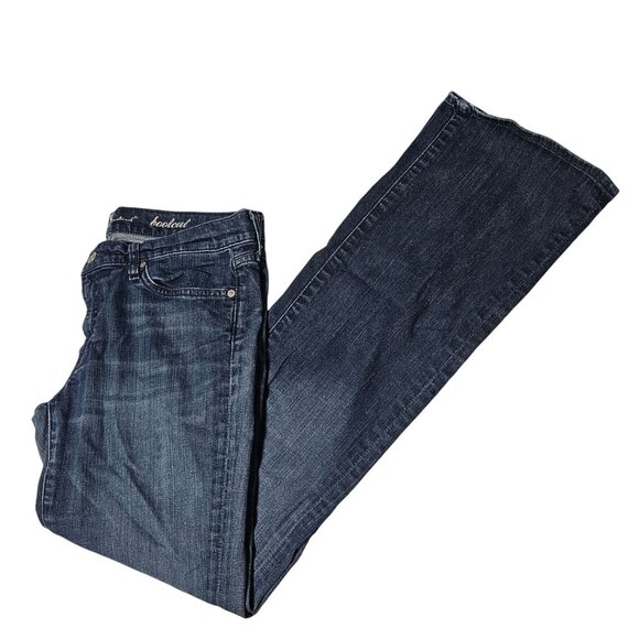 7 For All Mankind Bootcut Jeans Womens Size 31 Low Rise Medium Wash Denim Pants - Picture 1 of 7